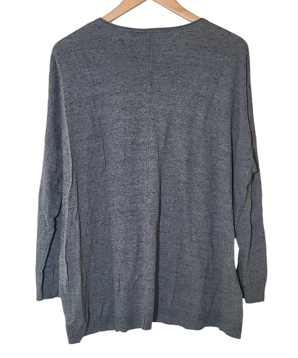 Cabi Tunic Women's Size Small Gray Drop Shoulder Long Sleeve Loose Fit Stretch - Picture 2 of 8